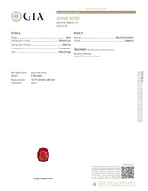 Natural Red-Orange Sapphire – Certified by GIA | 5.18 Carats | Report No. 6485353710